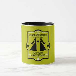 Gay Girls Wedding Jubiläum Tasse