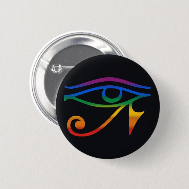Gay Goth Pride Flag Button (Vorne & Hinten)