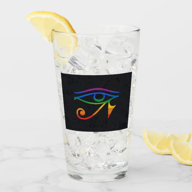 Gay Goth Pride Flag Glas (Vorderseite Ice)