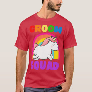 GAY GROOM SQUAD LGBT BACHELOR PARTEI T-Shirt