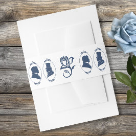 Gay Grooms Regency Blue Rose Einladungsbanderole