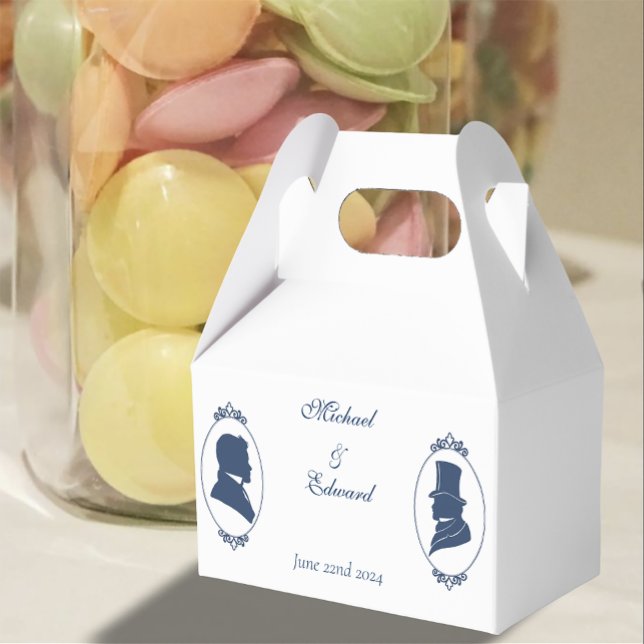 Gay Grooms Regency Blue Rose Geschenkschachtel (Von Creator hochgeladen)