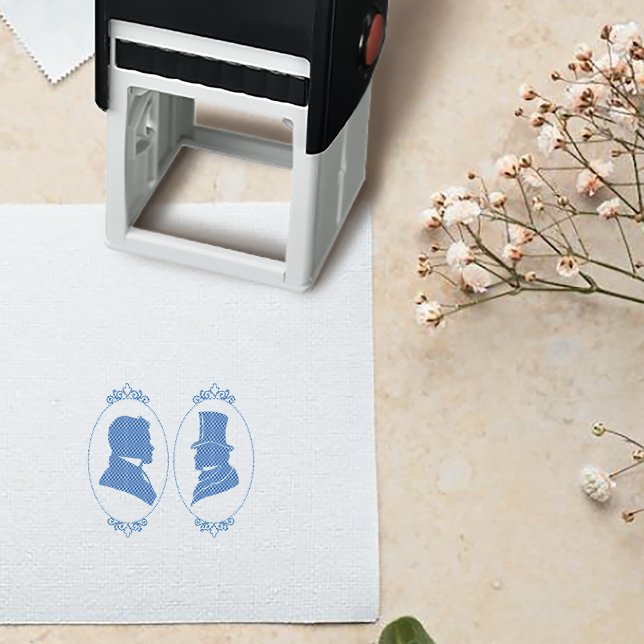 Gay Grooms Regency Blue Rose Permastempel (Von Creator hochgeladen)