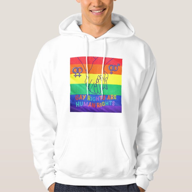 Gay hat Rechte Hoodie (Vorderseite)