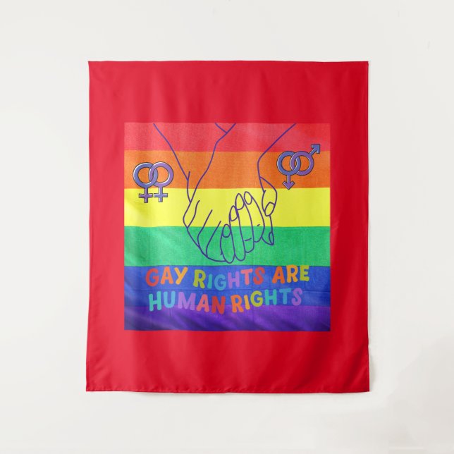 Gay hat Rechte Wandteppich (Vorderseite)