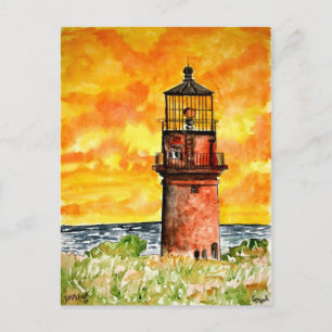 Gay Head Leuchtturm Marthas Weinberg Postcard Postkarte