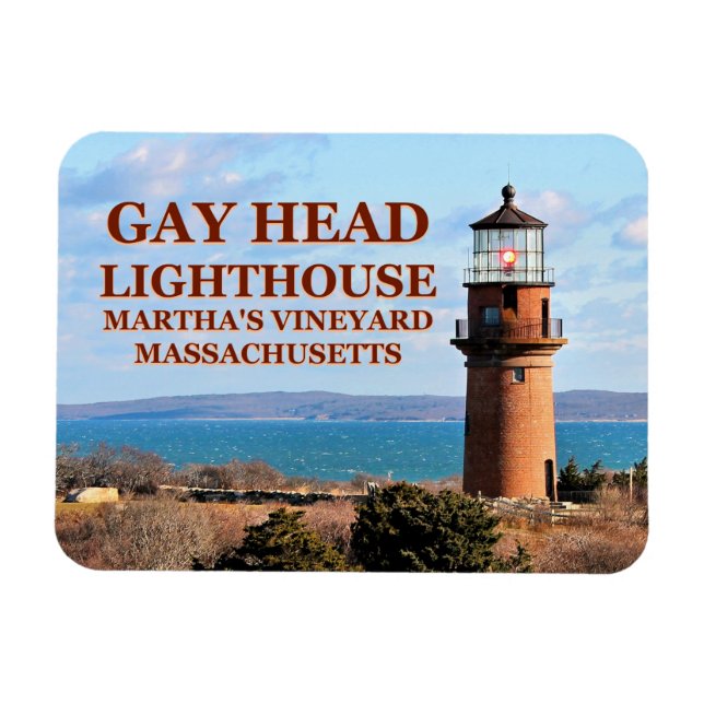 Gay Head Lighthouse, Martha's Vineyard MA Magnet (Horizontal)