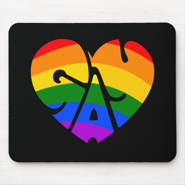 Gay Heart Mousepad (Vorne)