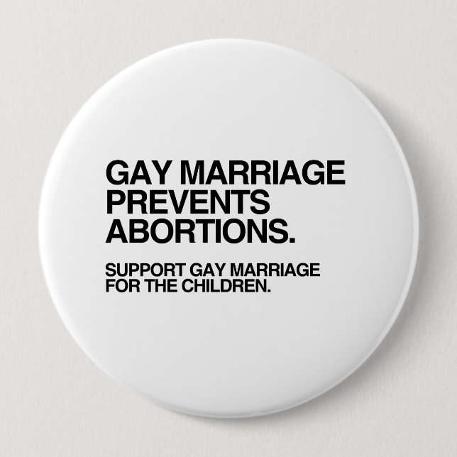 GAY HEIRAGE VERHINDERT ABORDUNGEN BUTTON (Vorderseite)
