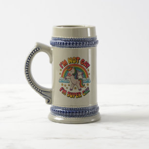 Gay Ich Bin Super Gay Sublimation-60681 Tri-Blend  Bierglas