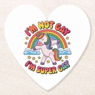 Gay Ich Bin Super Gay Sublimation-60681 Tri-Blend  Untersetzer
