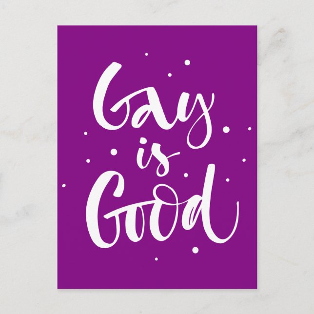 Gay is Good Postkarte (Vorderseite)