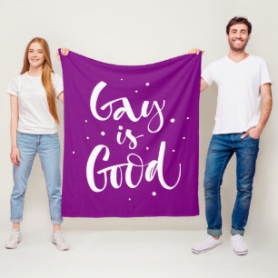 Gay ist gut fleecedecke