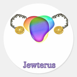 Gay Jewterus Runder Aufkleber