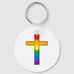 Gay-Kreuz Schlüsselanhänger