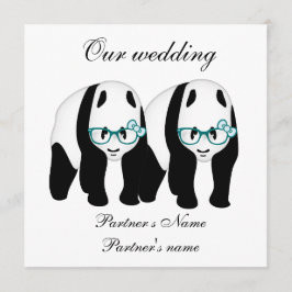 Gay, la faire-part de mariage de Panda