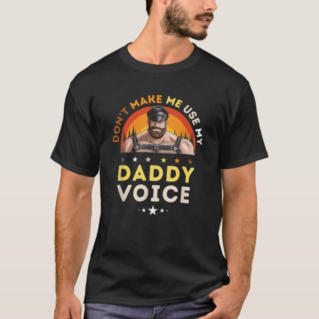 Gay Leather Gay Daddy Man Bear Kink Gay Bearded Da T-Shirt (Vorderseite)