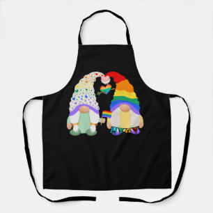 Gay Les Trans Bi Pride Gnomes Liebe Regenbogenflag Schürze