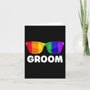 Gay Lesbian Bachelor Party Groom Wedding T-Shirt L Karte