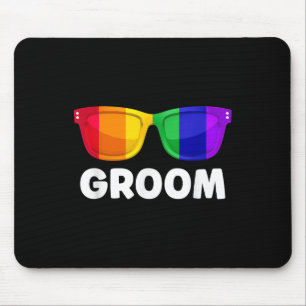 Gay Lesbian Bachelor Party Groom Wedding T-Shirt L Mousepad