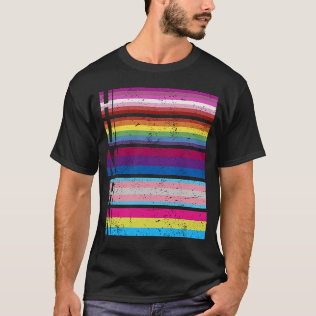 Gay Lesbian Bisexual Transgender Pansexual L T-Shirt (Vorderseite)