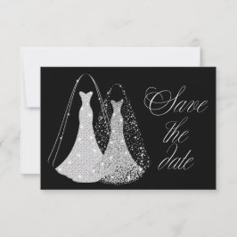 Gay Lesbian Elegant Save the Date