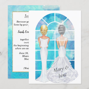 Gay Lesbian Hochzeit Einladung