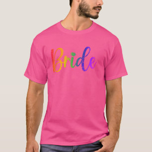 Gay Lesbian LGBT Wedding Party Bridge T-Shirt Bach
