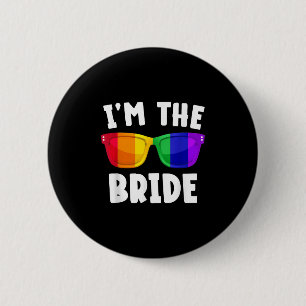 Gay Lesbian Lgbt Wedding Party Bridge T-Shirt Bach Button