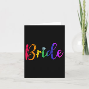 Gay Lesbian Lgbt Wedding Party Bridge T-Shirt Bach Karte