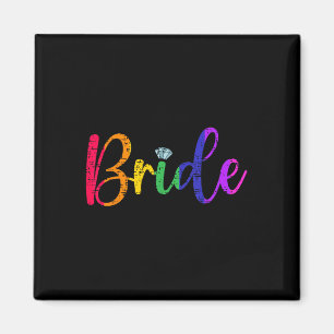 Gay Lesbian Lgbt Wedding Party Bridge T-Shirt Bach Magnet