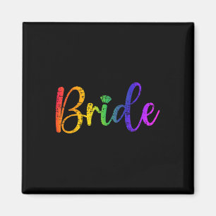 Gay Lesbian Lgbt Wedding Party Bridge T-Shirt Bach Magnet