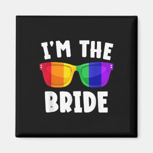 Gay Lesbian Lgbt Wedding Party Bridge T-Shirt Bach Magnet