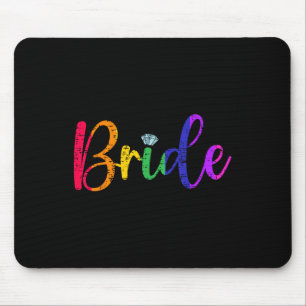 Gay Lesbian Lgbt Wedding Party Bridge T-Shirt Bach Mousepad