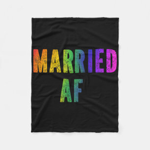 Gay Lesbian Lgbtq Couples Lgbt Wedding Party T-Shi Fleecedecke