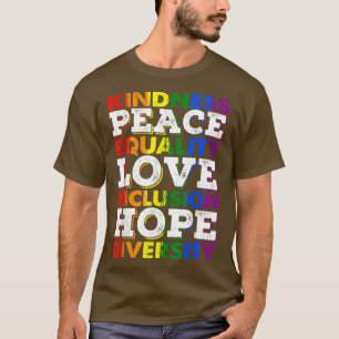 Gay Lesbian Rechte Menschenrechte Kindheit Frieden T-Shirt