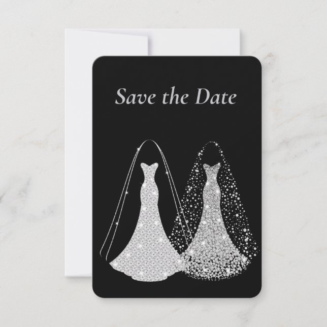 Gay Lesbian Save the Date Card (Vorderseite)