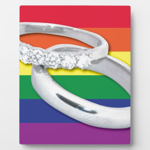 Gay Lesbian Wedding Fotoplatte