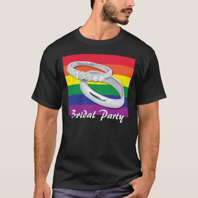 Gay Lesbian Wedding T-Shirt (Vorderseite)