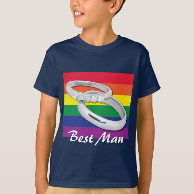 Gay Lesbian Wedding T-Shirt (Vorderseite)