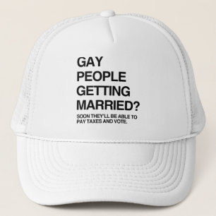 GAY LEUTE HEIRATEN TRUCKERKAPPE