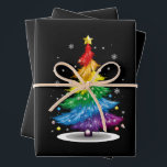 Gay LGBT Pride Rainbow Christmas Tree Merry Xmas Geschenkpapier Set<br><div class="desc">Gay LGBT Pride Rainbow Christmas Tree Merry Xmas</div>