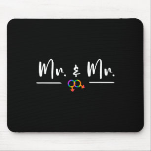 Gay Lgbt Wedding Party für Herrn und Herrn Honeymo Mousepad