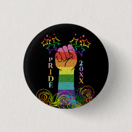 Gay LGBTQ Monat Rainbow Custom Button