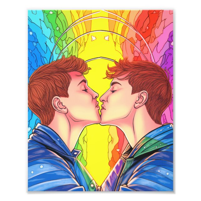 Gay Liebe macht Ihren Regenbogen Fotodruck (Vorne)