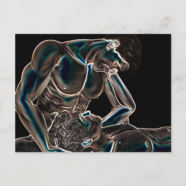 Gay-Liebe Postkarte (Vorderseite)