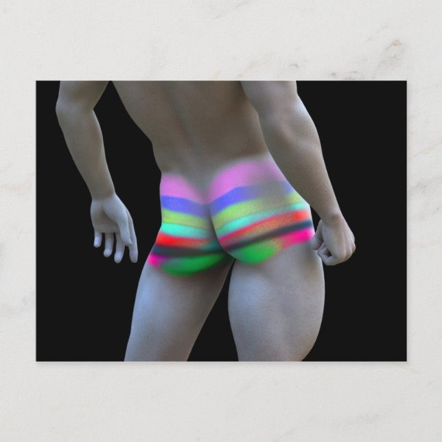 Gay Liebe Postkarte (Vorderseite)