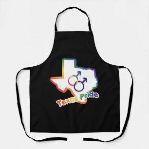 Gay Liebe Texas Map Design für stolze LGBT+ Texan Schürze