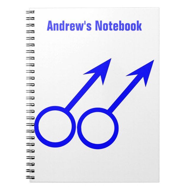 Gay Lovers Anpassbare Notebooks Notizblock (Vorderseite)