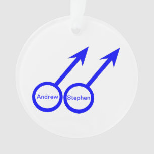 Gay Lovers - Individuell gestaltbare Akrylic Ornam Ornament